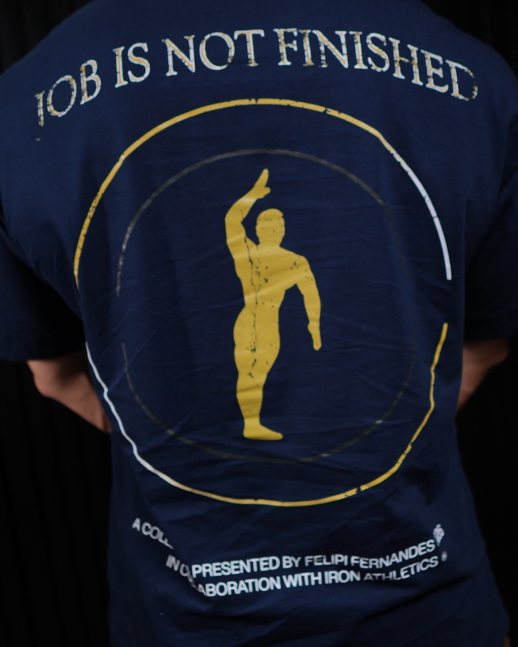 Camiseta Oversized Azul Marinho Felipi Fernandes