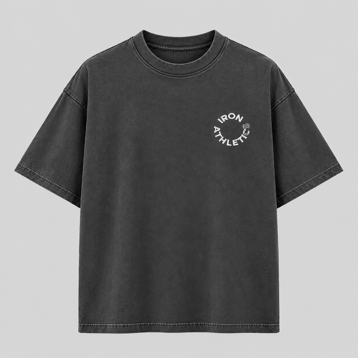 Camiseta oversized masculina Iron Jaguar preta drop Iron Savage - frente
