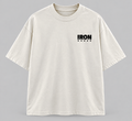 Camiseta oversized masculina Iron Predator off white drop Iron Savage - frente