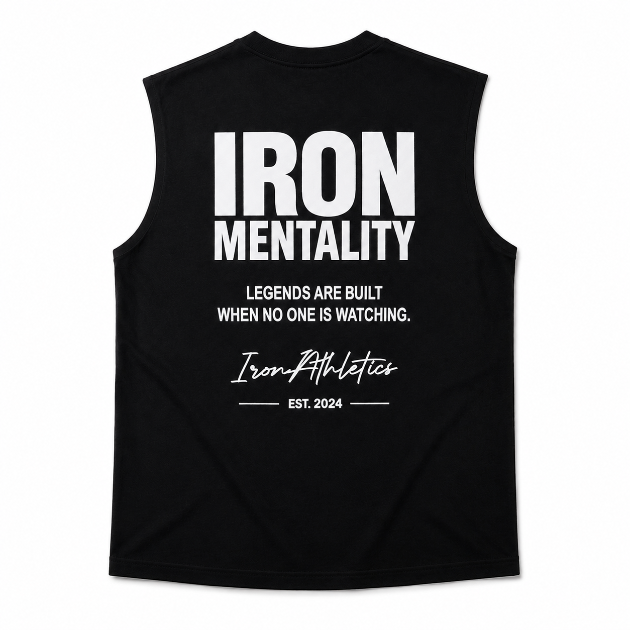 Regata Oversized Machão Iron Mentality Preta