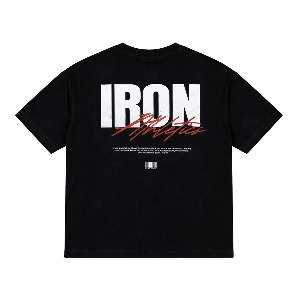 Camiseta Oversized Premium Preta Iron Athletics