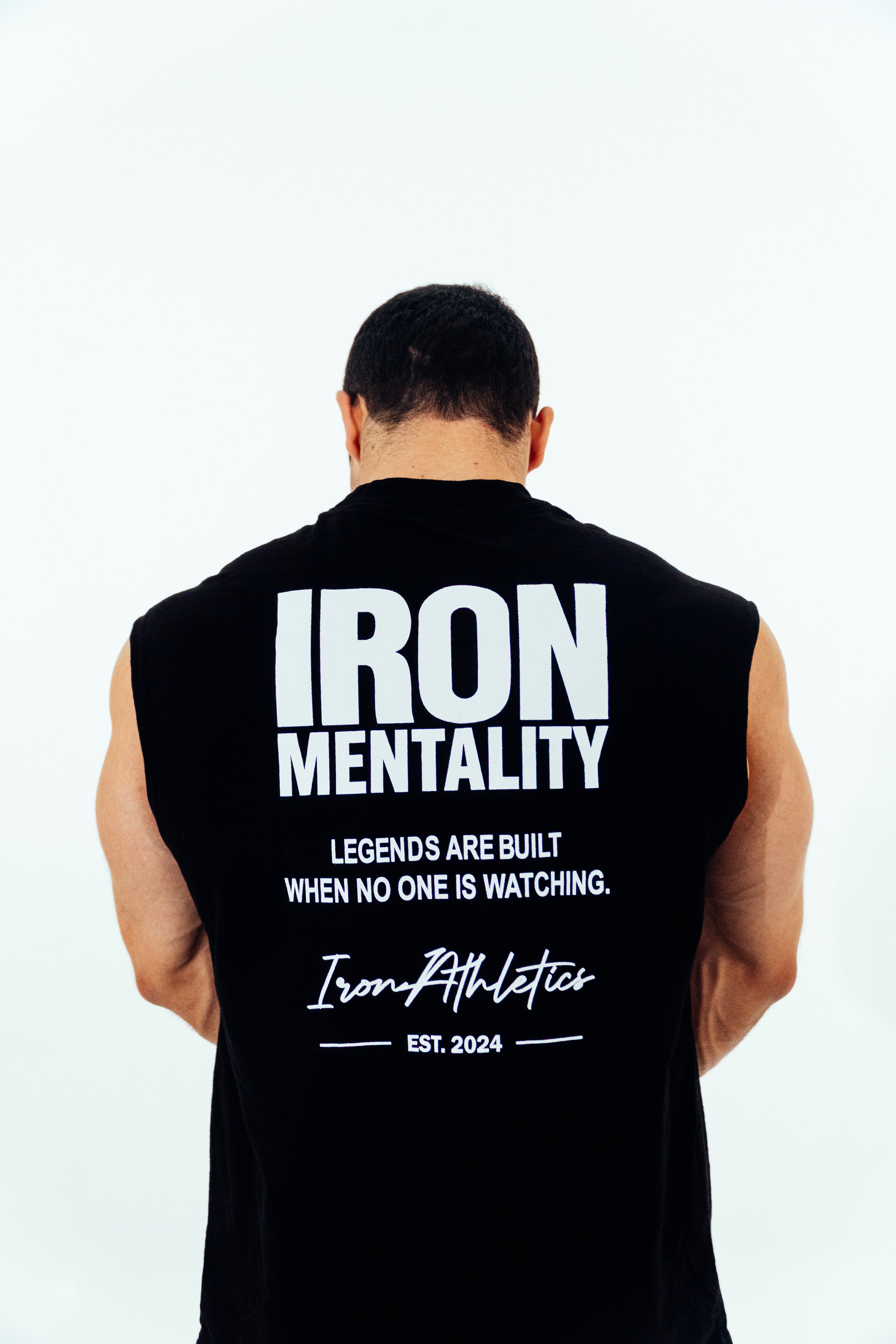 Regata Oversized Machão Iron Mentality Preta