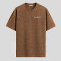 Camiseta Oversized Basic Marrom Estonada
