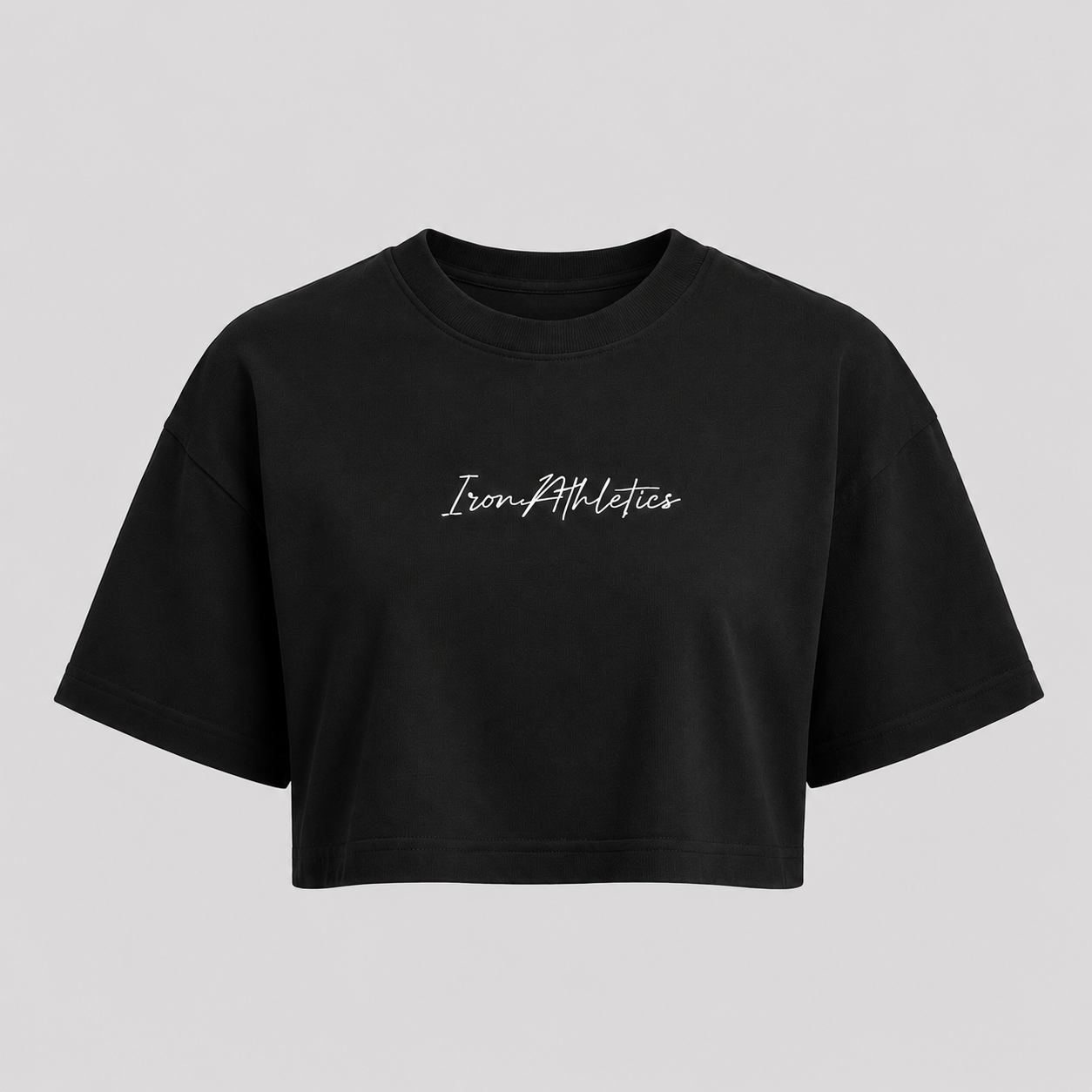 Cropped Iron Athletics Preto Oversized