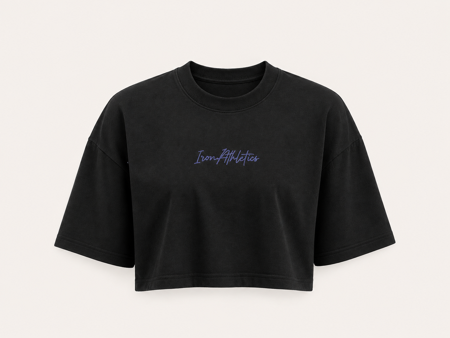 Cropped Iron Athletics Preto