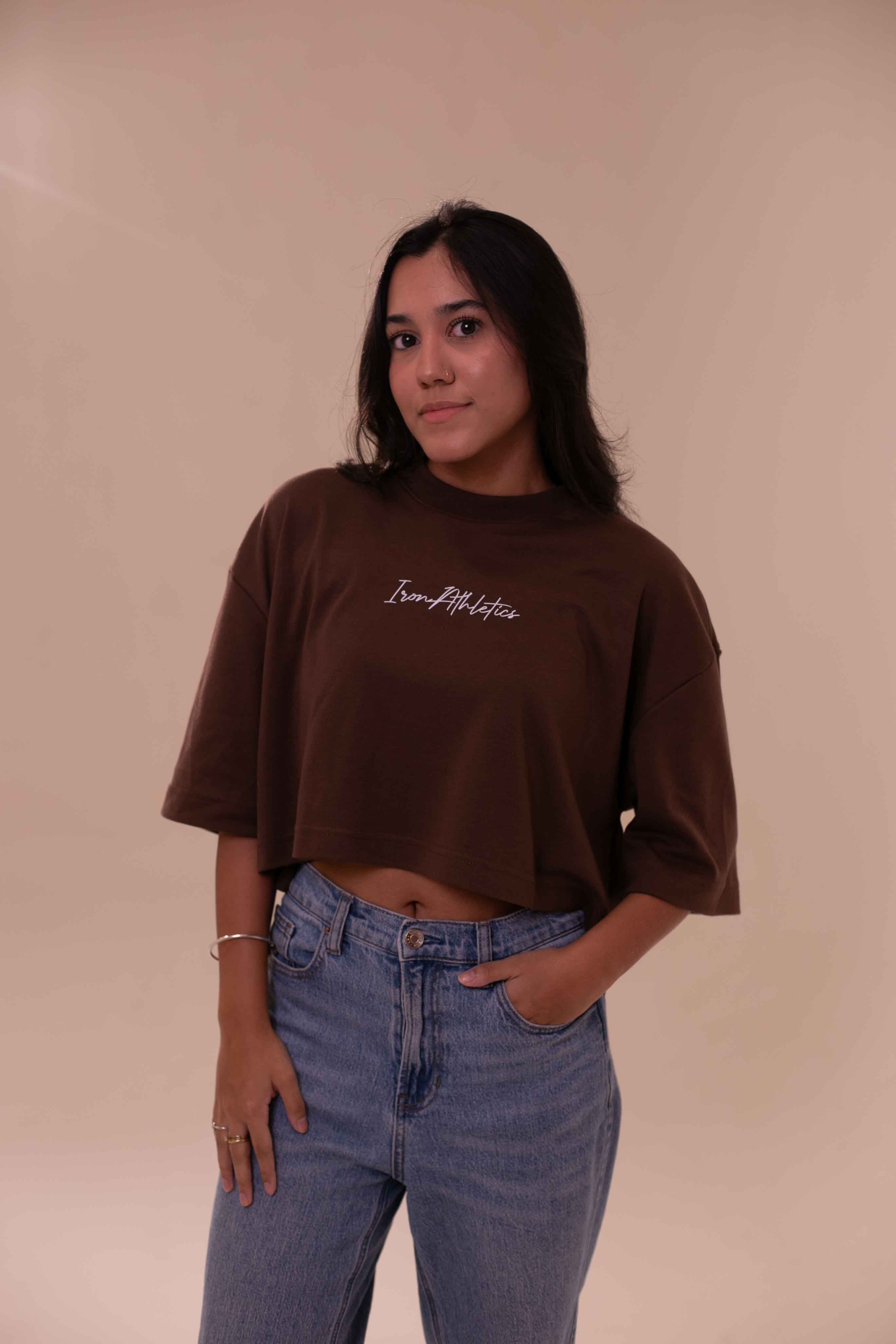 Cropped Basic Marrom
