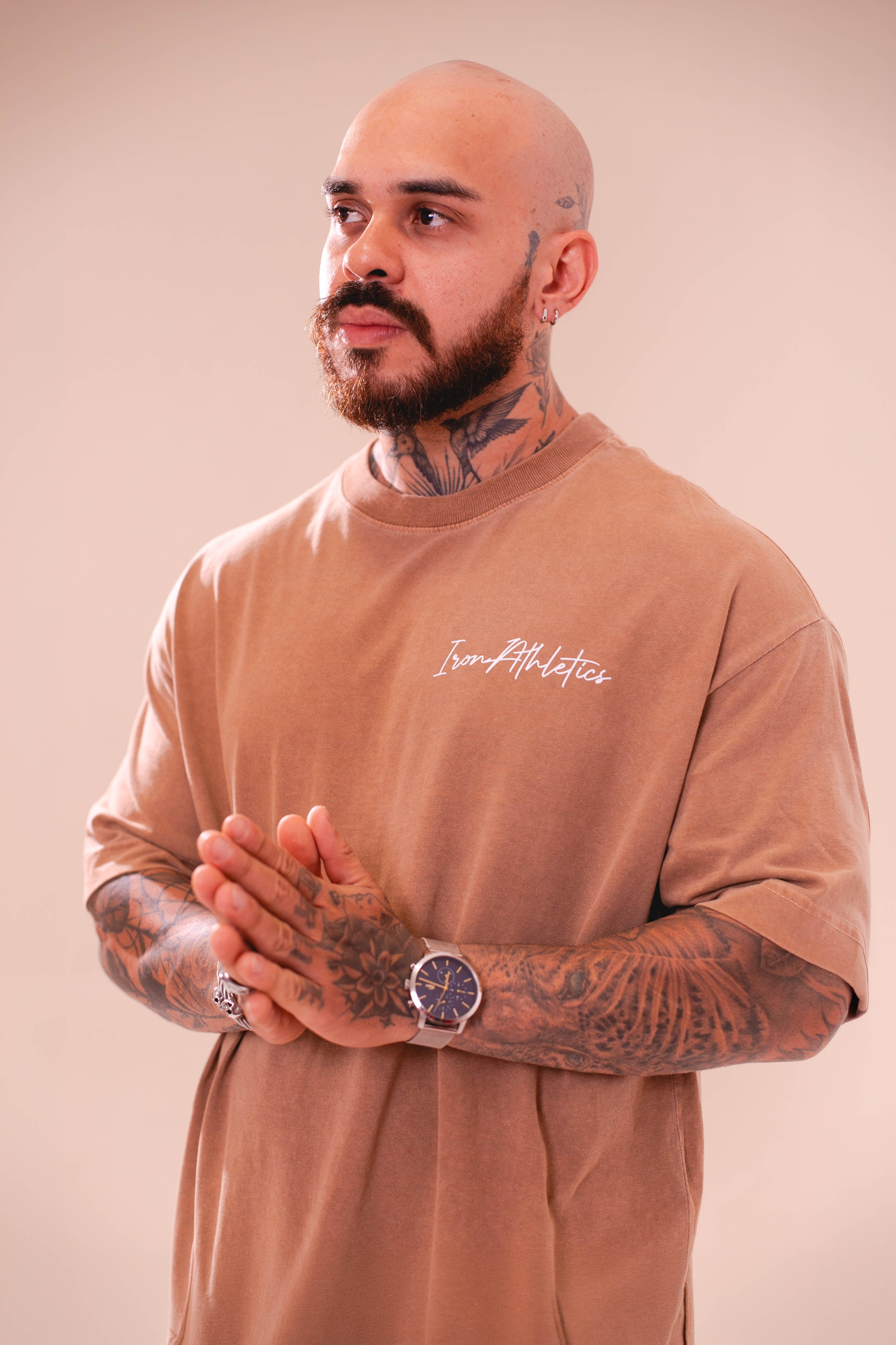 Camiseta Oversized Basic Marrom