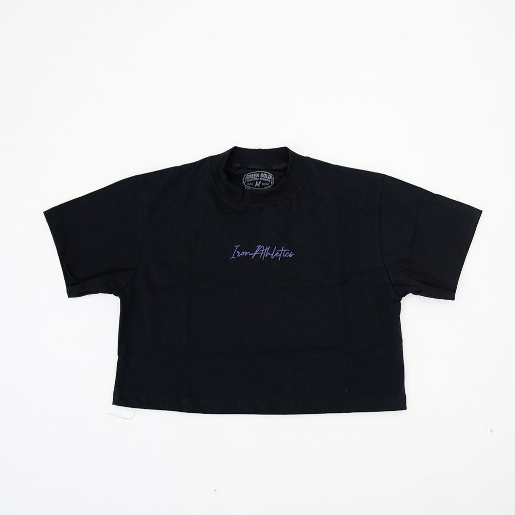 Cropped Iron Athletics Preto