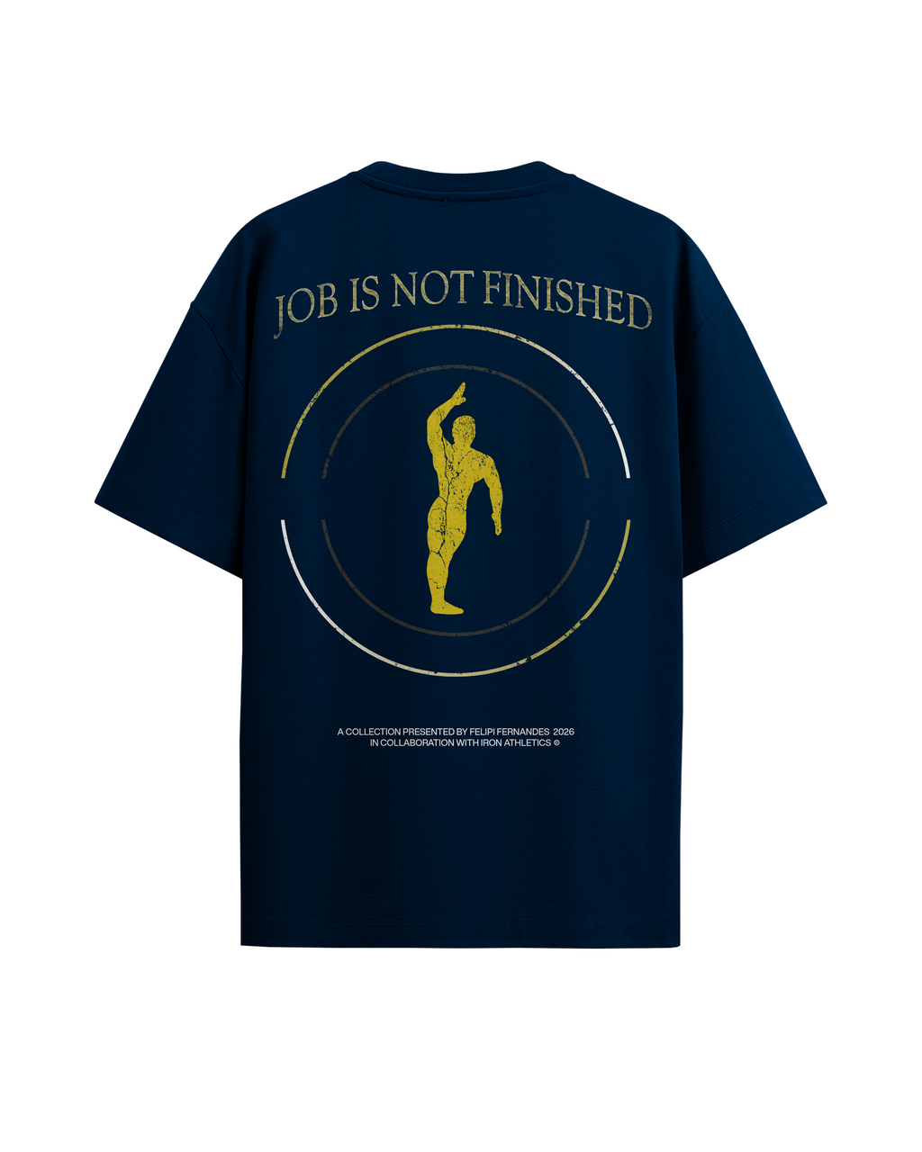 Camiseta Oversized Azul Marinho Felipi Fernandes